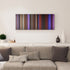 Purple Rain canvas print in living room - film wall decor
