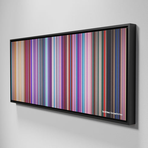 Side view of Framed Buff's of The Lego Movie 2: The Second Part Frome on the wall