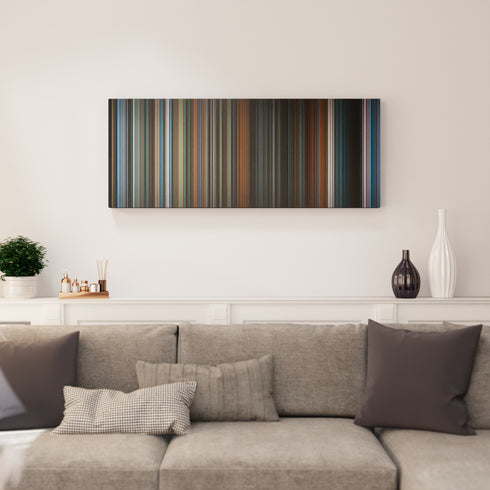 The Piano canvas print in living room - film wall decor