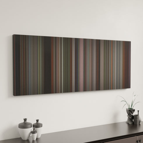 The Full Monty canvas art in modern interior - movie color palette
