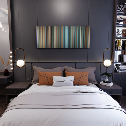 Layer Cake movie canvas in bedroom - wall art display