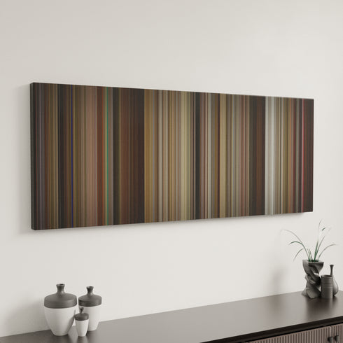 Rushmore canvas art in modern interior - movie color palette