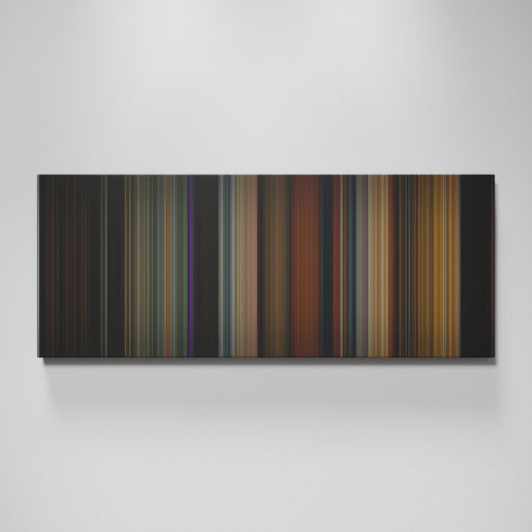 Rent movie canvas wall art - color palette print
