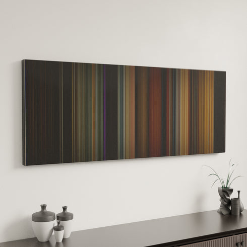 Rent canvas art in modern interior - movie color palette