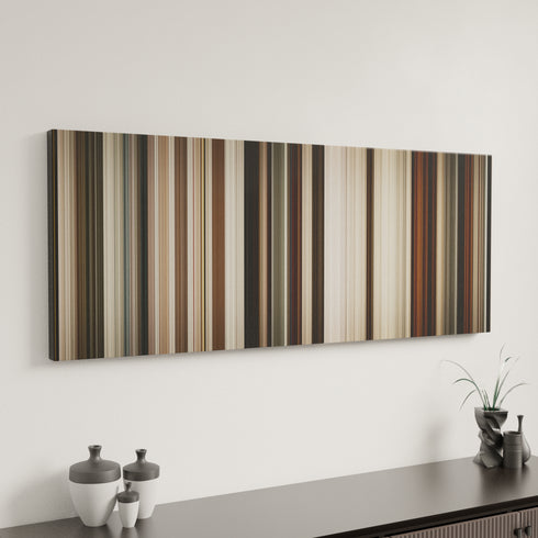 Jarhead canvas art in modern interior - movie color palette