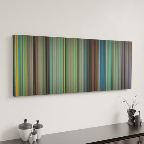 My Neighbor Totoro canvas art in modern interior - movie color palette