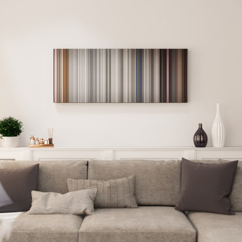 Living room interior with Pleasantville Frome on the wall