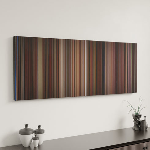 Tootsie canvas art in modern interior - movie color palette