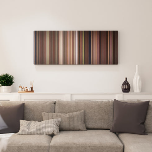 Tootsie canvas print in living room - film wall decor
