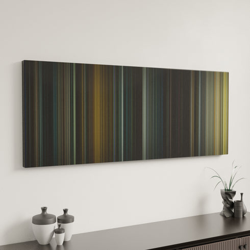 Se7en canvas art in modern interior - movie color palette