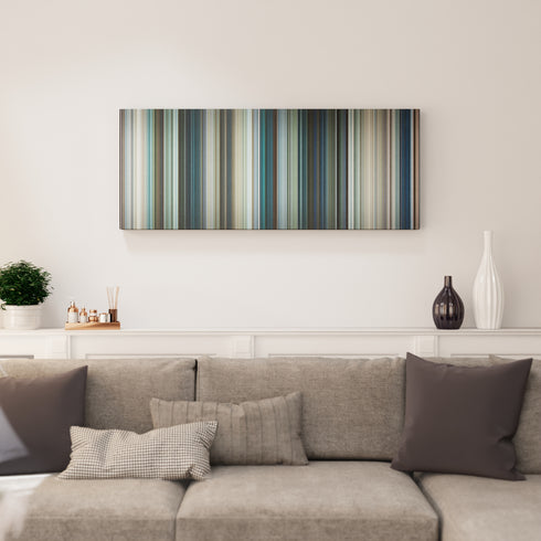 Living room interior with Chappie Frome on the wall