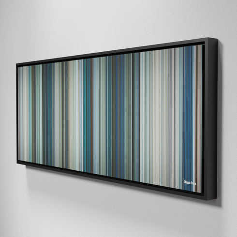 Side view of Framed Buff's of Chappie Frome on the wall