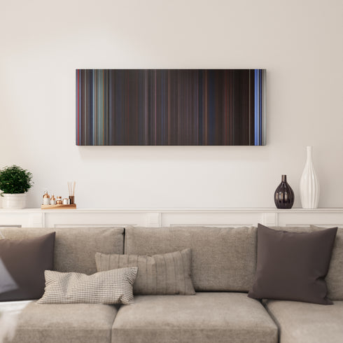 Living room interior with Evil Dead II Frome on the wall