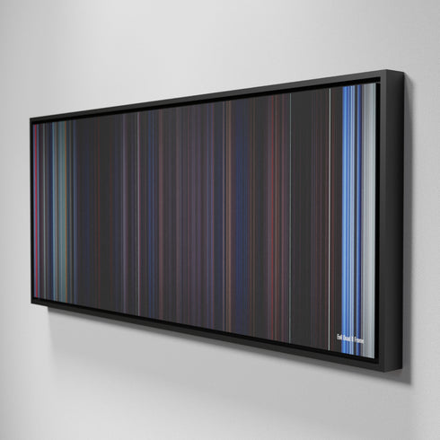 Side view of Framed Buff's of Evil Dead II Frome on the wall