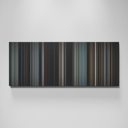 Heat movie canvas wall art - color palette print