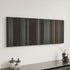 Heat canvas art in modern interior - movie color palette