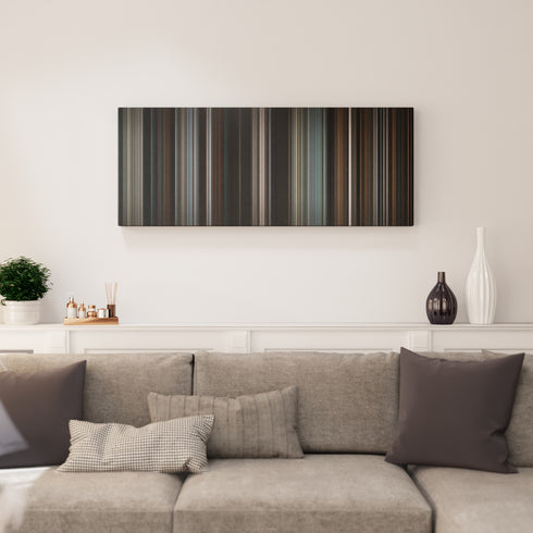 Heat canvas print in living room - film wall decor