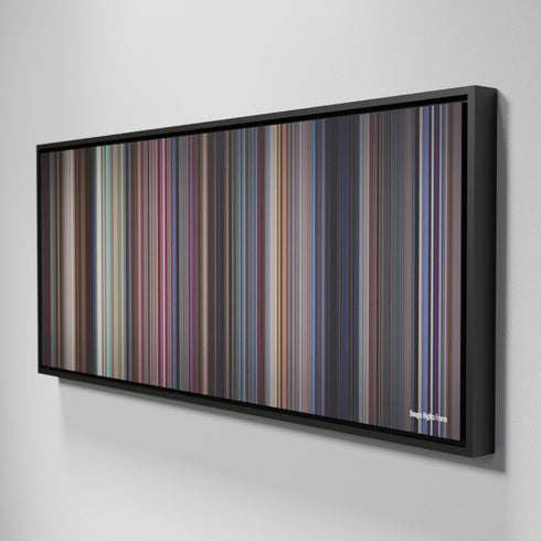 Side view of Framed Buff's of Boogie Nights Frome on the wall