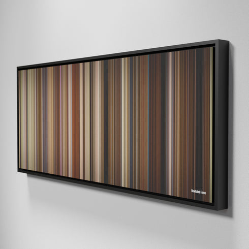 Side view of Framed Buff's of Bewitched Frome on the wall