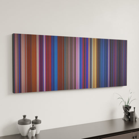 Cats Don't Dance canvas art in modern interior - movie color palette
