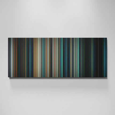 Super 8 movie canvas wall art - color palette print