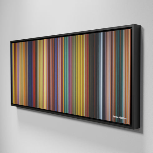 Side view of Framed Buff's of The Prince of Egypt Frome on the wall