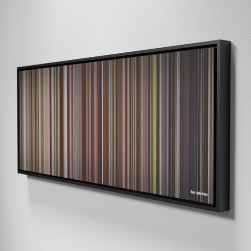 Side view of Framed Buff's of Barry Lyndon Frome on the wall