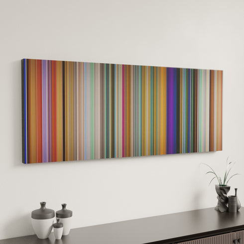 Meet the Robinsons canvas art in modern interior - movie color palette