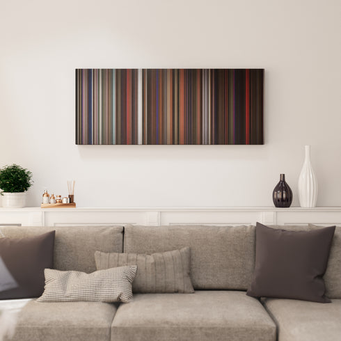 Velvet Goldmine canvas print in living room - film wall decor