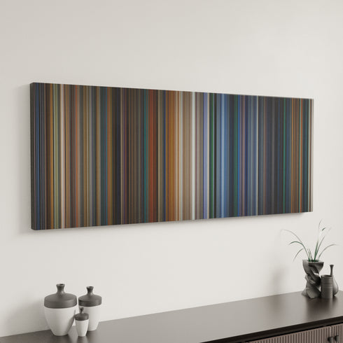 Independence Day canvas art in modern interior - movie color palette