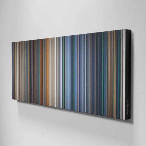 Side view of Buff's of Independence Day Frome on the wall