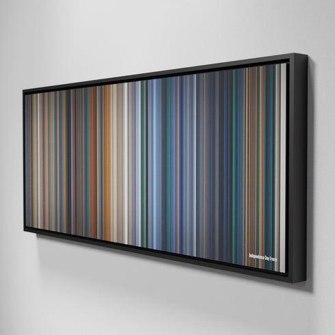 Side view of Framed Buff's of Independence Day Frome on the wall