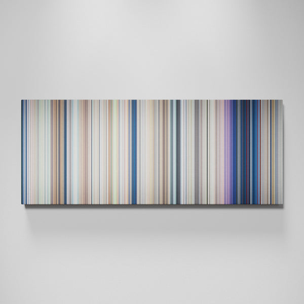 Your Name movie canvas wall art - color palette print