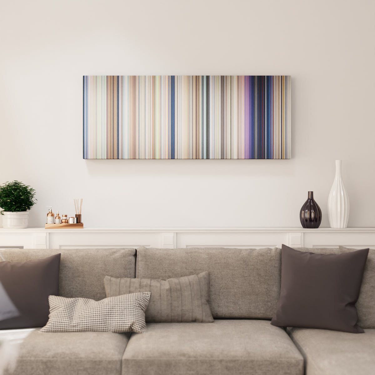 Your Name canvas print in living room - film wall decor