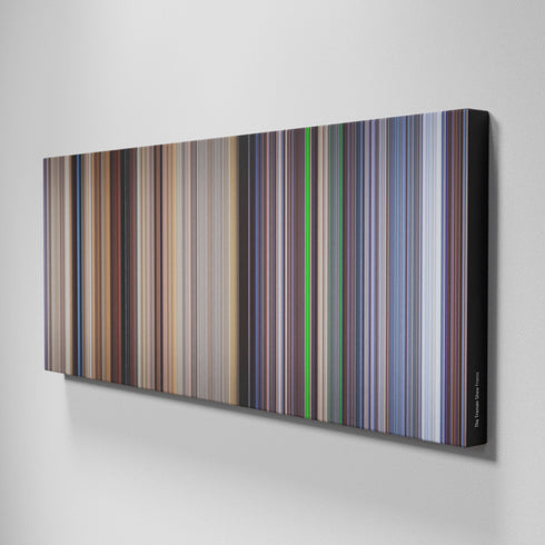 Side view of Buff's of The Truman Show Frome on the wall