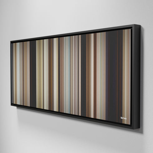 Side view of Framed Buff's of Mud Frome on the wall