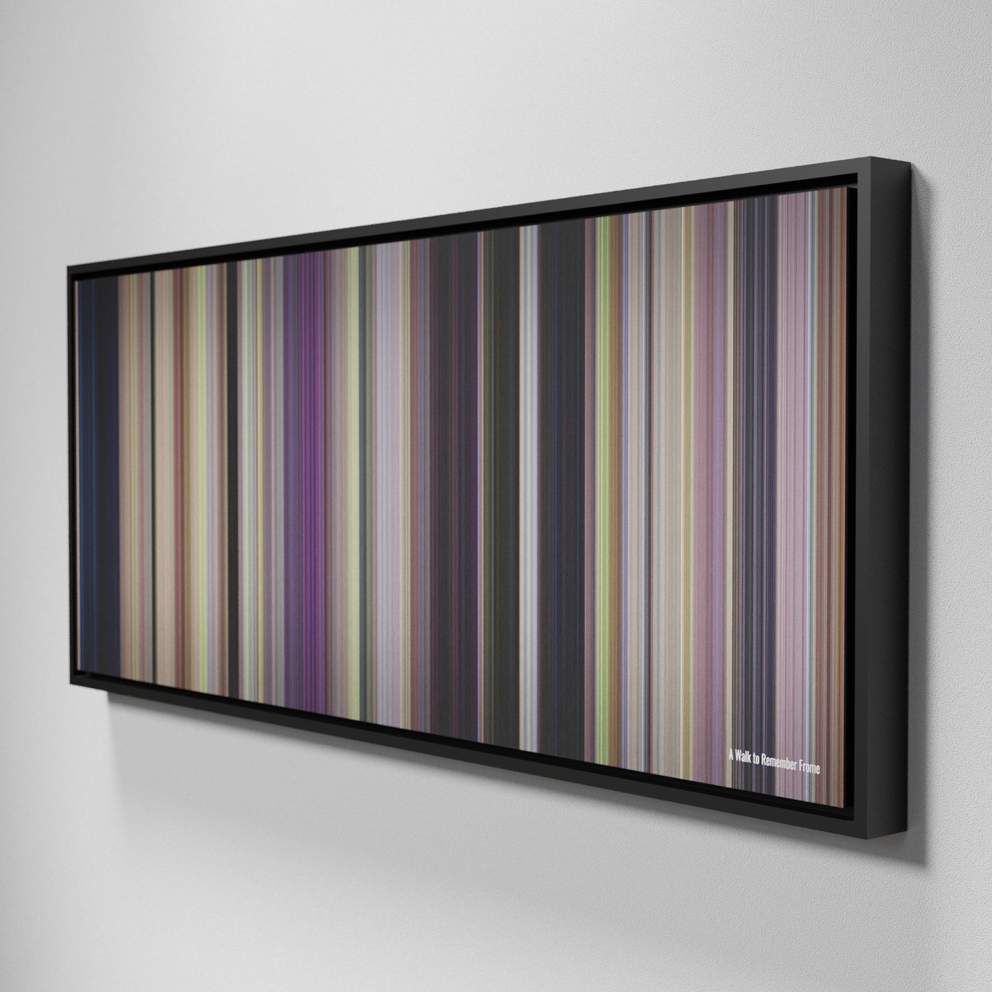 Side view of Framed Buff's of A Walk to Remember Frome on the wall