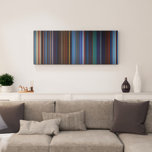 Living room interior with Atlantis: The Lost Empire Frome on the wall