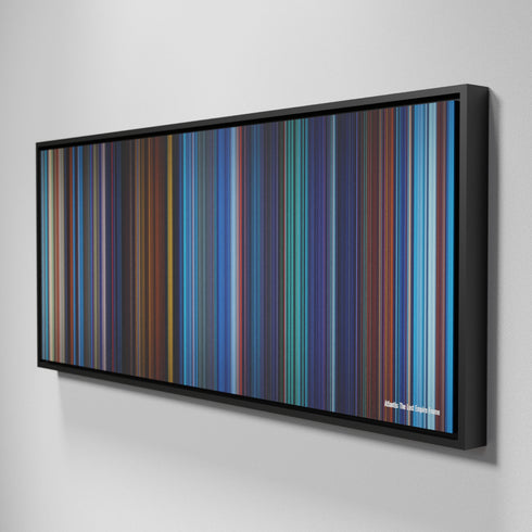 Side view of Framed Buff's of Atlantis: The Lost Empire Frome on the wall