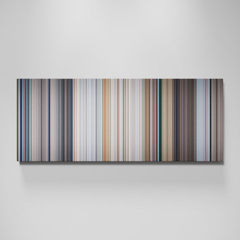 Superman II movie canvas wall art - color palette print