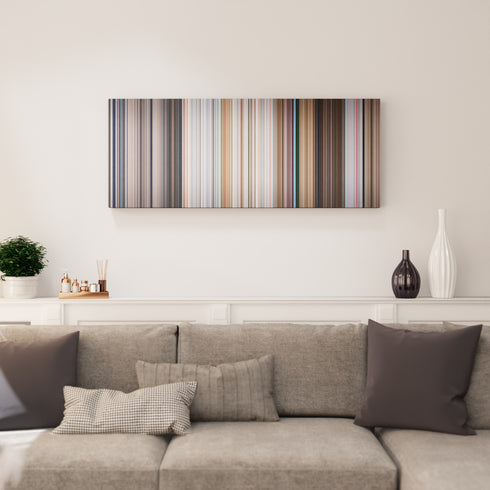 Superman II canvas print in living room - film wall decor