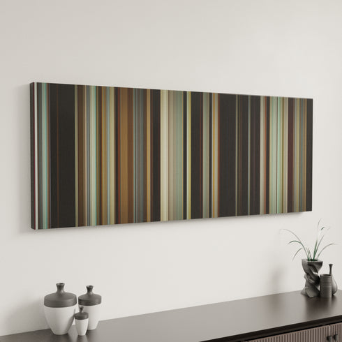 Portrait of a Lady on Fire canvas art in modern interior - movie color palette