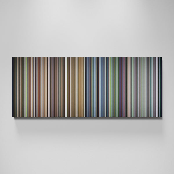 Requiem for a Dream movie canvas wall art - color palette print