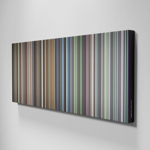 Side view of Buff's of Requiem for a Dream Frome on the wall