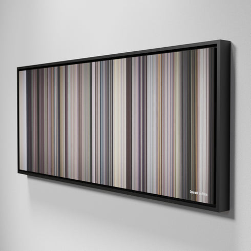 Side view of Framed Buff's of Come and See Frome on the wall