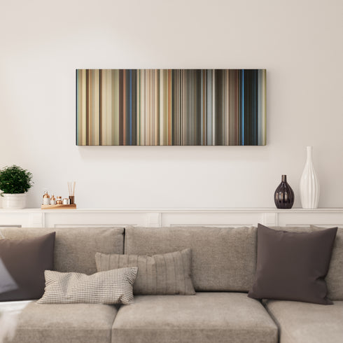 Life Is Beautiful canvas print in living room - film wall decor