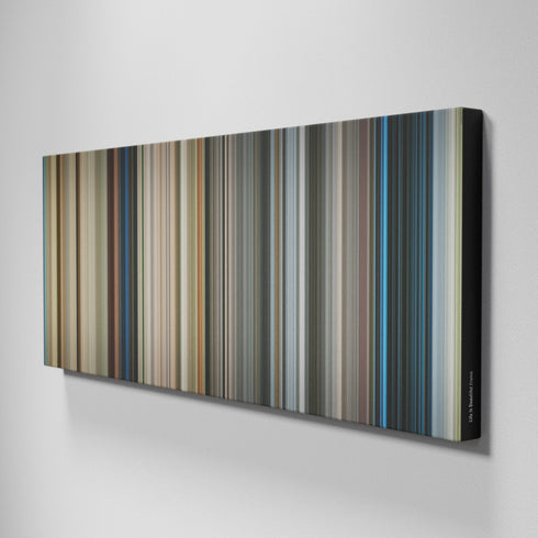 Side view of Buff's of Life Is Beautiful Frome on the wall