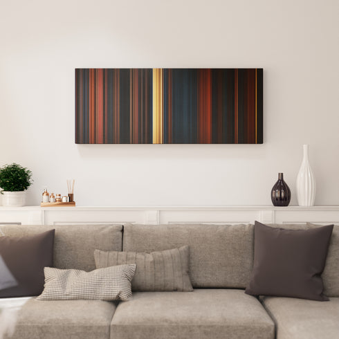 Living room interior with Trick 'r Treat Frome on the wall