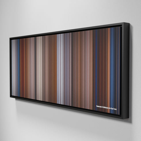 Side view of Framed Buff's of Rosencrantz & Guildenstern Are Dead Frome on the wall