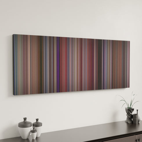 Coming to America canvas art in modern interior - movie color palette
